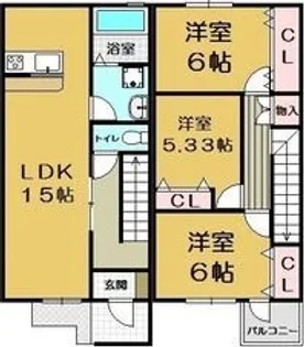 ソフィアウイング【1階】の間取り