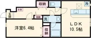 シーズンステージ喜多見A棟【1階】の間取り