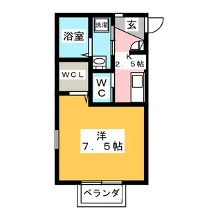 カーサ デ オリーラ【1階】の間取り