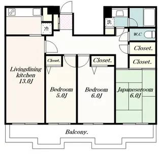 神奈川県厚木市中町1【マンション】の間取り