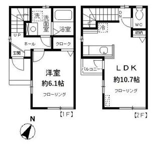 ソレーユ【2階】の間取り