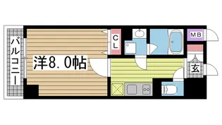 ボンニー元町【2階】の間取り