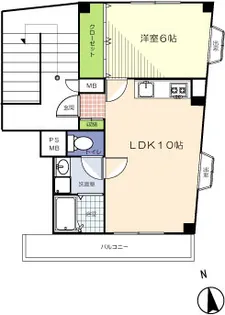 Maple武蔵野【3階】の間取り