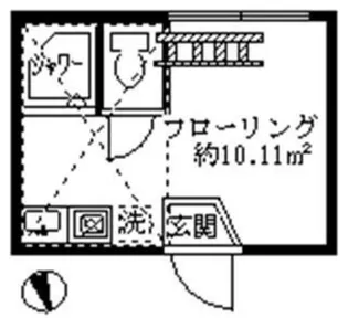 東京都中野区江古田3【アパート】の間取り