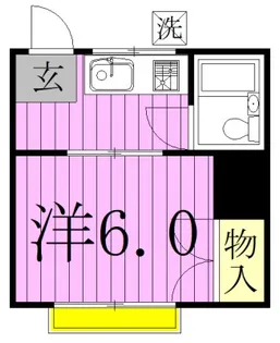 ロッヂ80【1階】の間取り