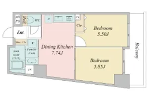 フレンズシティ【2階】の間取り