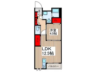 仮)下落合3丁目共同住宅【1階】の間取り