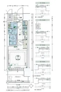 エステムコート名古屋黒川シャルマン【4階】の間取り