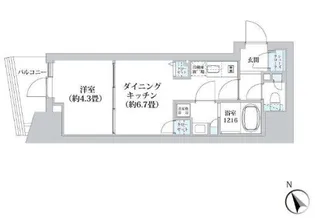 ライオンズフォーシア五反田【8階】の間取り