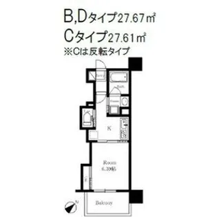 リアライズ清閑町【8階】の間取り