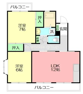 神奈川県小田原市寿町5【マンション】の間取り