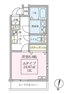 スカイルーチェ南浦和【2階】の間取り