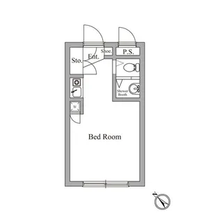 サンパレス中野坂上【2階】の間取り