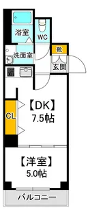 ボヌールスクエアアコオV番館【1階】の間取り