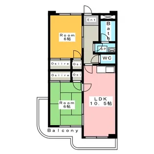 優貴マンション【3階】の間取り