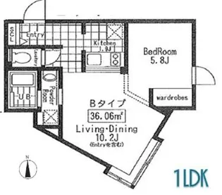 ALERO Takadanobaba【4階】の間取り