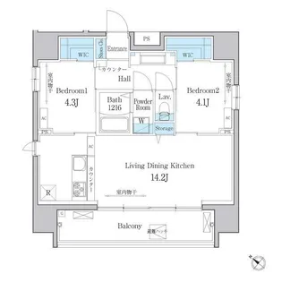 デュオメゾン文京白山【10階】の間取り