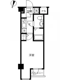 スカイコート神楽坂参番館【3階】の間取り