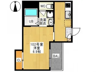 REGALEST 奥田中央I(レガリスト オクダチュウオウ ワン)【1階】の間取り