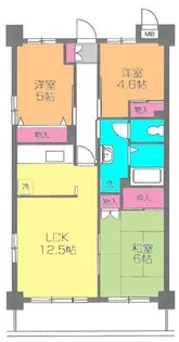 ソル・ビエント【5階】の間取り