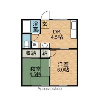 マウンテンハイツ【1階】の間取り