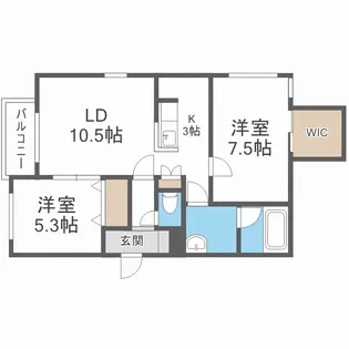 Hills美香保【2階】の間取り