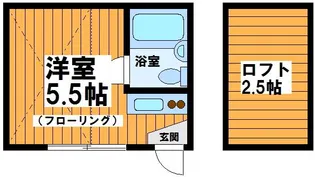 小倉ハイツ【2階】の間取り
