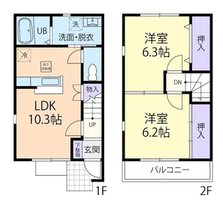 PoPoRaSu Bの間取り