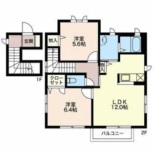 タウニィ【1階】の間取り