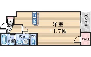 ウェルスクエア豊中本町【1階】の間取り