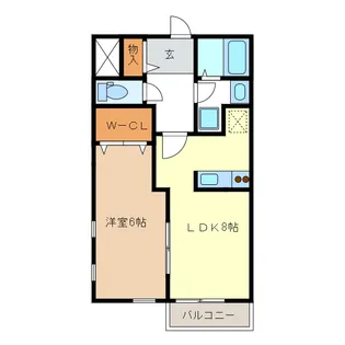 HEARTLAND中山【2階】の間取り