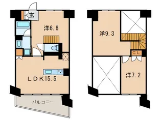コンフォリア芝浦バウハウスの間取り