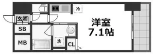 セイワパレス玉造駅上【7階】の間取り