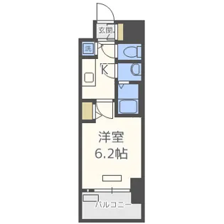 プレサンス扇町駅前【8階】の間取り