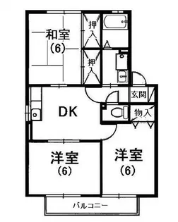 ビレッジみなみ ウィンター【2階】の間取り