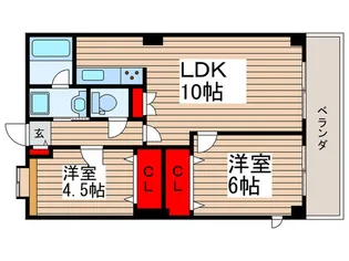 ヴィエント【1階】の間取り