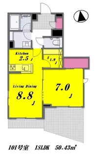 Dreamio桜川~ドリーミオサクラガワ~【1階】の間取り