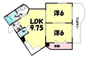 レジデンスMEISHINビル【5階】の間取り