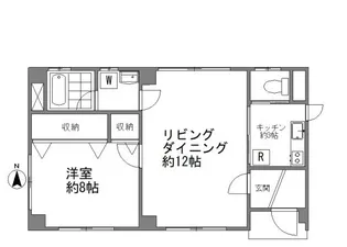 MT新大橋【1階】の間取り