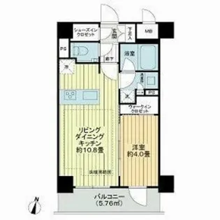 プレシス練馬ステーションフロント【2階】の間取り