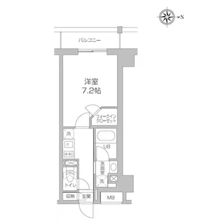 レジディア高円寺【3階】の間取り