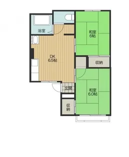 アメリカヤハイツA【1階】の間取り