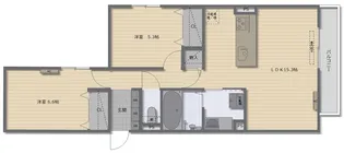 la bouche Ouest23【3階】の間取り