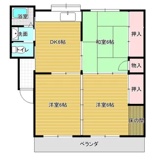 国府レジデンス【3階】の間取り