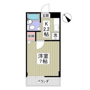 アンシンハイツ2号棟【3階】の間取り