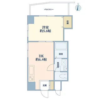 コモド【5階】の間取り