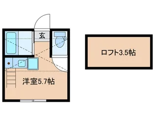 G・Aタウン川崎大師【1階】の間取り