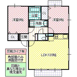 サニーサイド【1階】の間取り