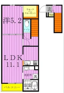ラフレシール【2階】の間取り