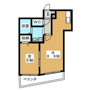 ローズバンク矢切【5階】の間取り